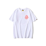 Bathing Ape T Shirt Back Printing Men and Women Fashion Short Sleeve Top