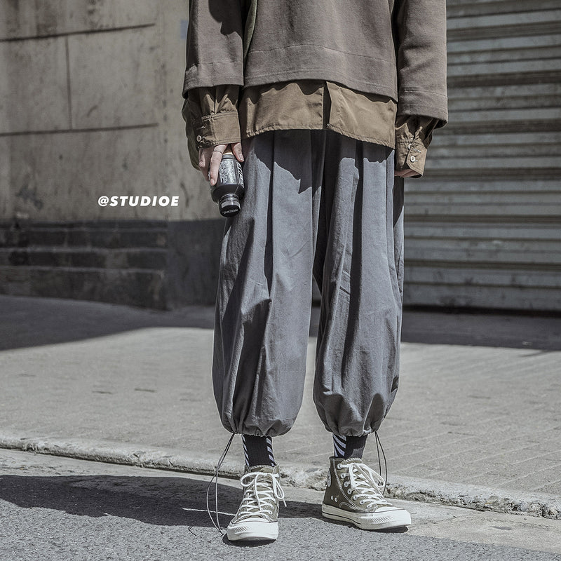 Men Sweatpants Men's Korean-Style Harem Cropped Casual Pants