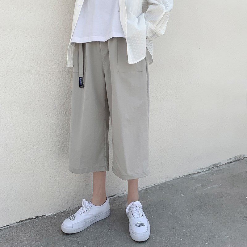 Men Sweatpants Straight Casual Shorts Men's Loose All-Matching Men's Summer