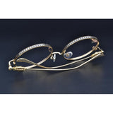 CHH Chrome Hearts Glasses carved high-end spectacle frame round literary spectacle frame