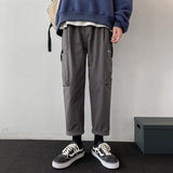 Men Sweatpants Spring Overalls Pants Casual Trousers Loose and Handsome