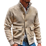 Men Jack Solid Color Casual Jacket Jacket Men