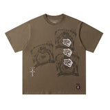Travis Scott T-Shirt TRAVIS SCOTT Summer Cartoon Printed Short Sleeve T-Shirt