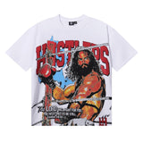 Life hustlers hot diamond pure cotton t-shirt g direct injection american printing