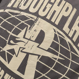 Rough play hotfix rhinestone cotton t-shirt - direct-to-garment streetwear hip-hop print