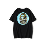 Bathing Ape T Shirt Back Printing Men and Women Fashion Short Sleeve Top
