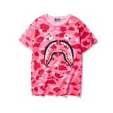Bathing Ape T Shirt Spring and Summer Short-Sleeved T-shirt Printed Men's and Women's Fashion All-Matching