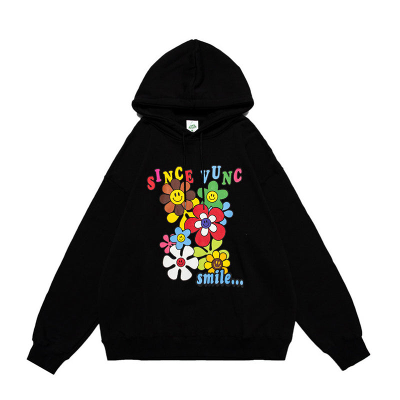 Men Hoodie Printed Hoodie Loose Casual Long Sleeves Sports Hoodie Men
