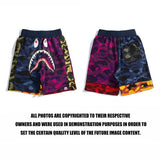 Bathing Ape Shorts Stitching Shorts Boys Trend Personal Leisure Shorts Fifth Pants Multicolor Camouflage Color Matching Short Pants