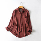 Women T-Shirt Top Loose Long Sleeve Shirt