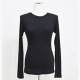 Women Long Sleeve Shirt T-shirt Spring and Autumn round Neck