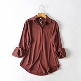 Women T-Shirt Top Loose Long Sleeve Shirt