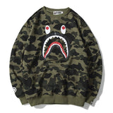 Bathing Ape Sweatshirts Loose Hip Hop round Neck Sweater for Men