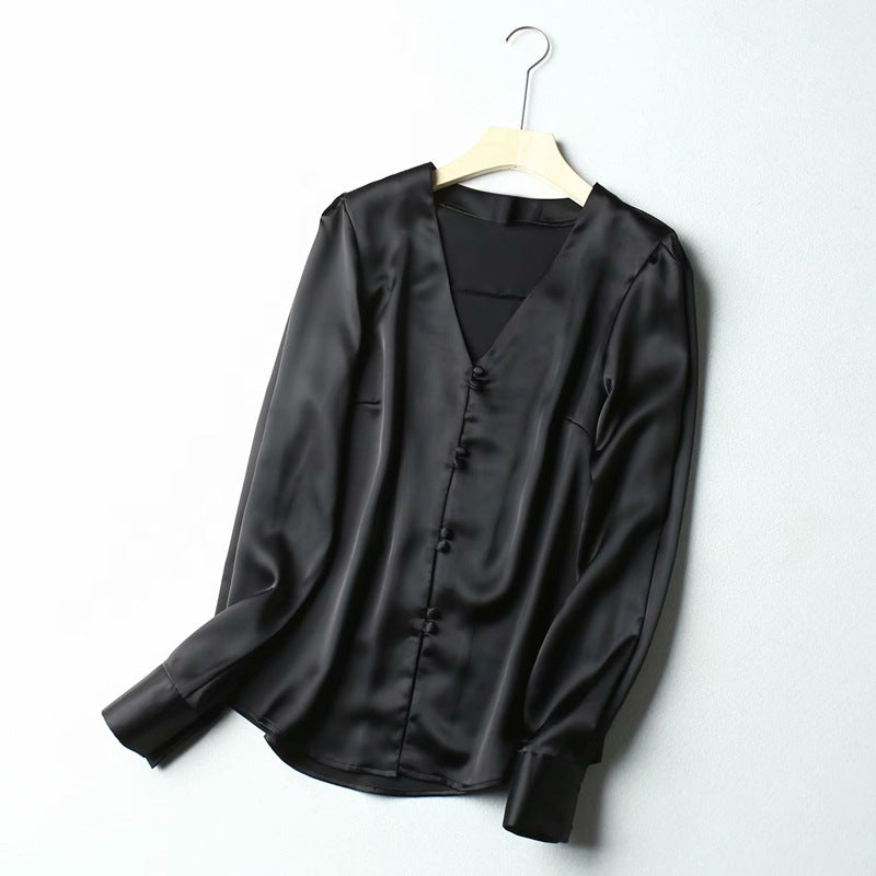 Women T-shirt V-neck Shirt Female