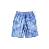 Bathing Ape Shorts Summer Classic Tie-Dye Men's and Women's Casual Shorts Middle Pants