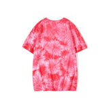 Bathing Ape T Shirt Summer Ape Head Casual Tie-Dye Top T-shirt with Short Sleeves