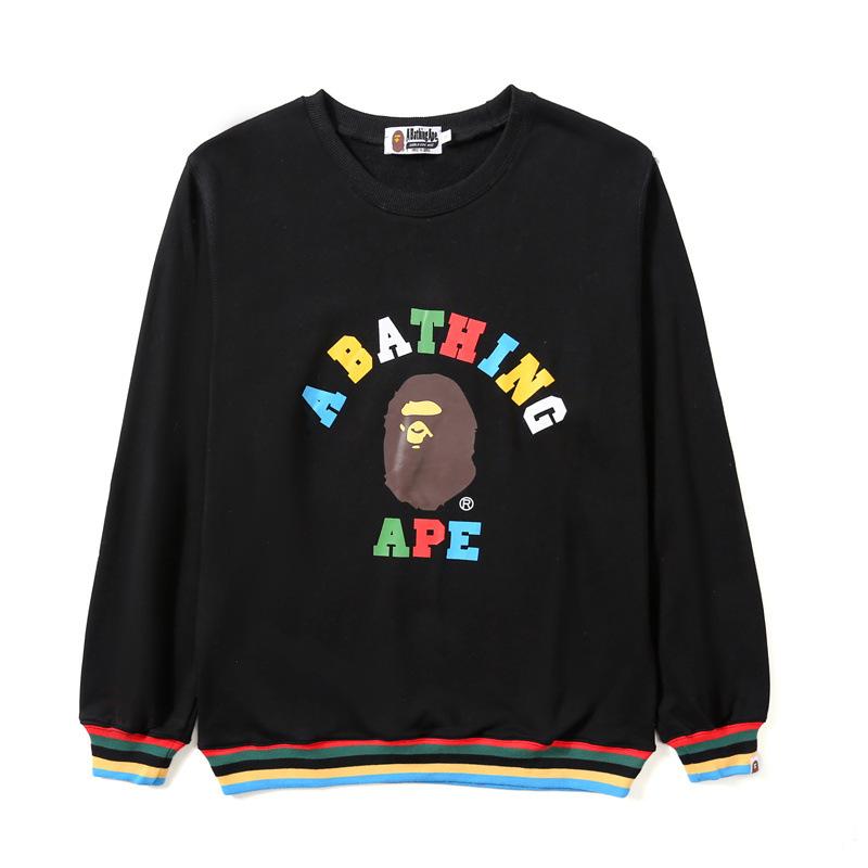 Bathing Ape Sweatshirts Autumn and Winter New Camouflage Color Printed Logo Male and Female Couples Wear Pullover