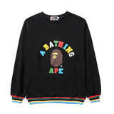 Bathing Ape Sweatshirts Autumn and Winter New Camouflage Color Printed Logo Male and Female Couples Wear Pullover