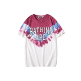 Bathing Ape T Shirt Ape Head Tie-Dye T-shirt Short Sleeve