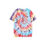 Bathing Ape T Shirt Ape Head Color Tie-Dye T-shirt Short Sleeve