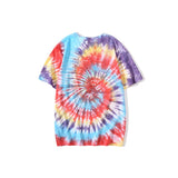 Bathing Ape T Shirt Ape Head Color Tie-Dye T-shirt Short Sleeve