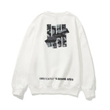 Bathing Ape Sweatshirts Printed Men's and Women's Casual Fleece-Lined Crew Neck Sweater