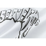 House Of Errors T-Shirt Letter Print Short Sleeve Vintage Crew Neck Loose T-Shirt