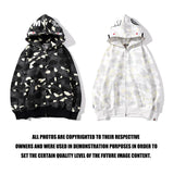 Bathing Ape Hoodie Men's and Women's Luminous Spot Camouflage Sweater