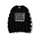 Bathing Ape Sweatshirts Spring and Autumn Cartoon Print Men's and Women's Ball Battle Pullover Sweater