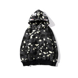 Bathing Ape Hoodie Men's and Women's Luminous Spot Camouflage Sweater