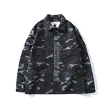 Bathing Ape Jacket Spring and Autumn Men's Fashion Fashion Brand Camouflage Workwear Wind Coat Coat