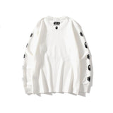 Bathing Ape Sweatshirts Ape Head and Star Wars White Warrior Loose Casual Couple Pullover Sweatshirt