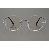CHH Chrome Hearts Glasses Japanese high-luxury handmade rimless glasses frame pure titanium ultra-light round