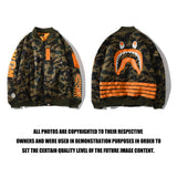 Bathing Ape Coat Autumn and Winter Thickened Cotton Coat Jacket Youth Camouflage Personality Baseball Uniform Cotton Clothes