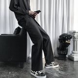 Men Sweatpants Suit Pants Men Loose Draping Effect Autumn and Winter Leisure