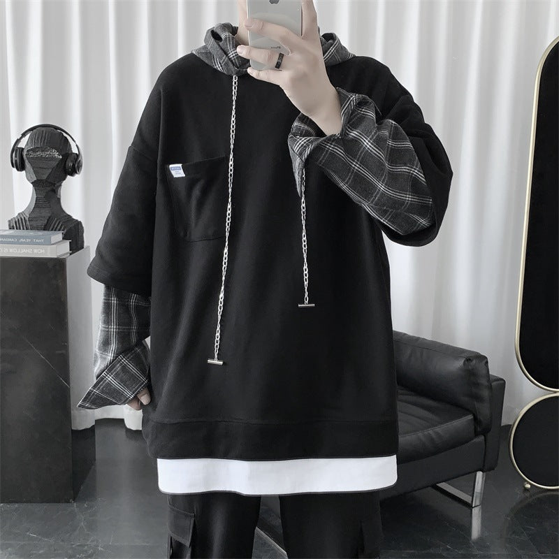 Men Hoodie Hooded Sweater Men Autumn and Winter Loose