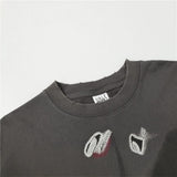 Men's t-shirt with rhinestone print, 100% cotton print