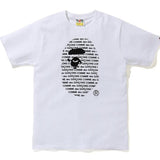 Bathing Ape T Shirt Letter Ape Head Printed Cotton Short Sleeve T-shirt