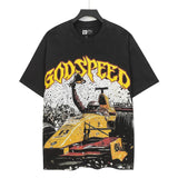 Godspeed men's youth t-shirt - short sleeve, washed print, 100% cotton, american retro style
