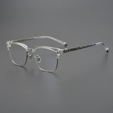 CHH Chrome Hearts Glasses Frameless Pure Titanium Glasses Frame Business