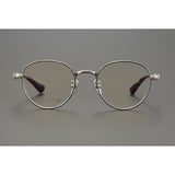 CHH Chrome Hearts Glasses cross engraved vintage round frame glasses pure titanium frame