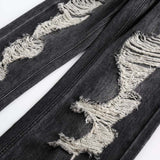 Unisex Pants Autumn Workwear Straight Jeans