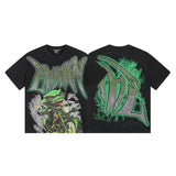 Mixed emotion men's t-shirt - short sleeve, hotfix rhinestone print, 100% cotton