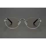 CHH Chrome Hearts Glasses Versatile Plated Vintage Round Glasses Frame Myopia Glasses Frame