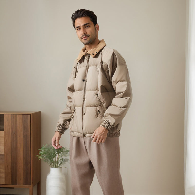 Men Jacket Winter Loose Leisure Cotton