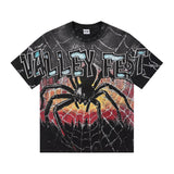Vally men's short-sleeve t-shirt - washed, streetwear print, european & american style