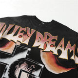 Men's t-shirt with rhinestone print, 100% cotton print
