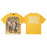 Men's t-shirt with rhinestone print, 100% cotton, american vintage style