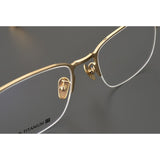 CHH Chrome Hearts Glasses Japanese Refined Versatile Business Square Pure Titanium Ultra Light Glasses Frame