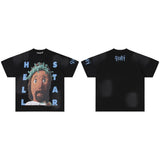 Hip-hop streetwear short sleeve tee - 100% cotton street print